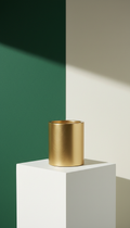 Brushed Gold Candle Holder